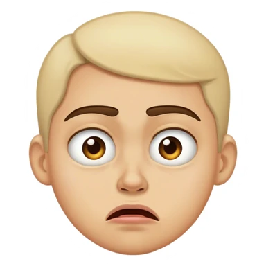 Emoji looking disgusted  sticker