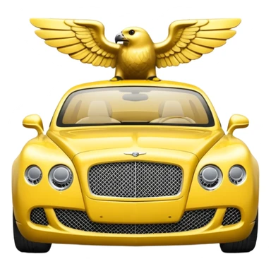 Yellow Bentley sticker