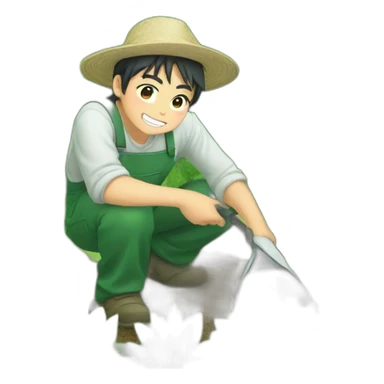 anime gardener asian sticker