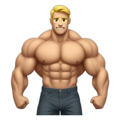 Muscle growth sticker