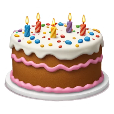 Birthday cake sticker