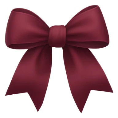 Burgundy bow  sticker