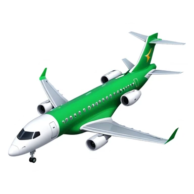 Embraer E-Jet - Embraer (Model Year: 2021) (Iconic colour: Green with white) sticker