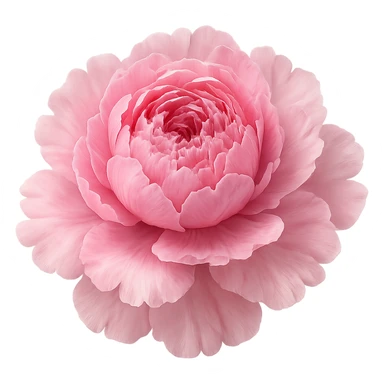 pink peony sticker
