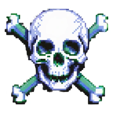 skull with crossbones sticker