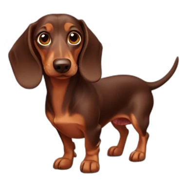 brown-dachshund-dog sticker