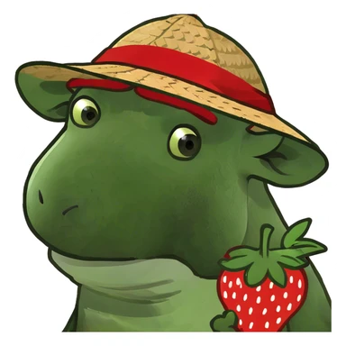 Strawberry cow  sticker