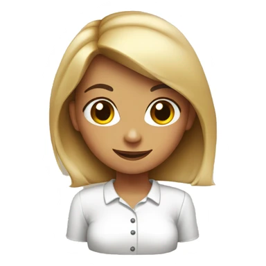 Girl and white shirt wishing happy Thanksgiving sticker