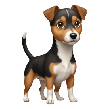 Black and Tan Jack Russell terrier sticker