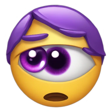 purple eye sticker