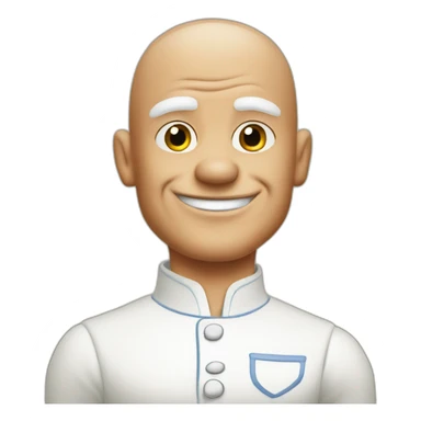 Mr clean in pepe form sticker