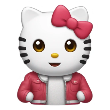 Hello kitty qui pete sticker