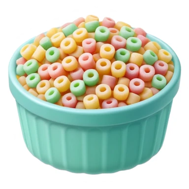 handful of pastel bright sugar vermicelli sprinkles thin cylindrical slightly curved matte grainy scattered loosely no dessert extras apple emoji style soft lighting subtle shadows emoji scale sticker