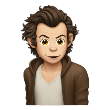 Harry styles as monkey sticker