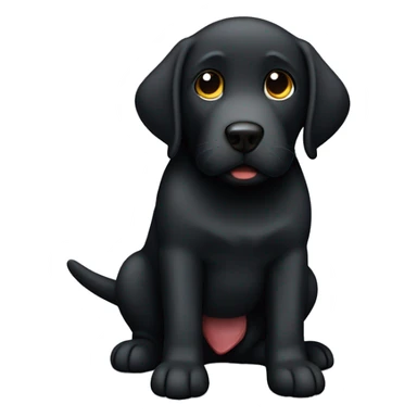 Black lab who’s stomach hurts sticker