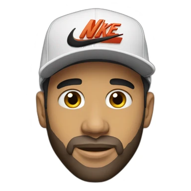 Drake with a Nike hat sticker
