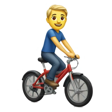 Caucasian on the bike sticker