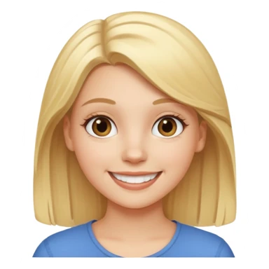 young white girl sticker