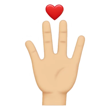 2 hands with hearts  sticker