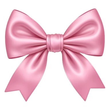 Baby pink bow sticker