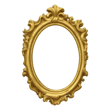 vintage rococo gold mirror sticker