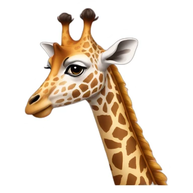 girafe glamour sticker