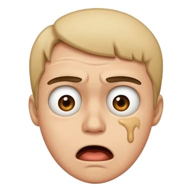 Disgust - strong feeling of revulsion or aversion -  about to vomit sticker