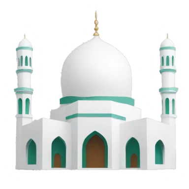 Mosque with minimalist design sticker
