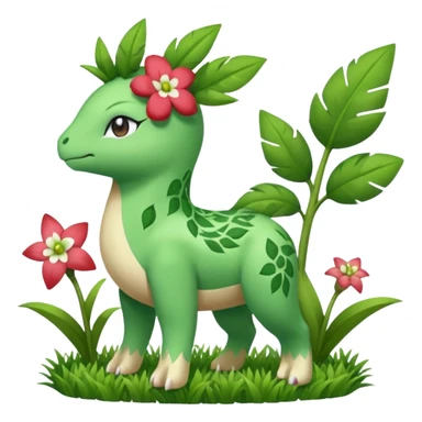 Tropius-Shaymin-Ivysaur-Meloetta-Pokémon-fusion, full body sticker