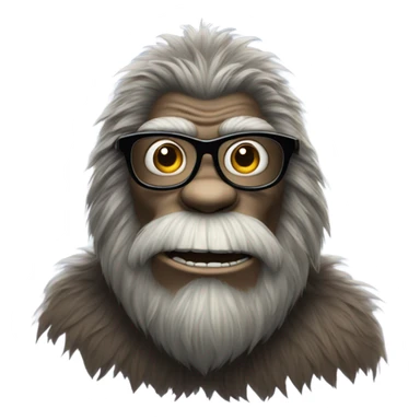 Big foot with glasses sticker