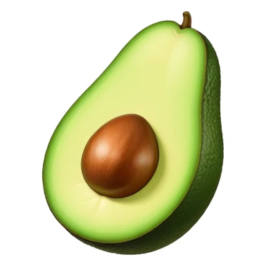 Aguacate con labios grandes sticker