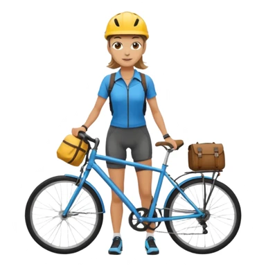 Urban Bike Courier woman  sticker