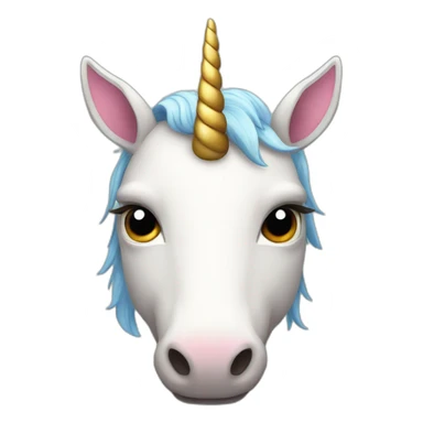 unicorn with ten horns sticker
