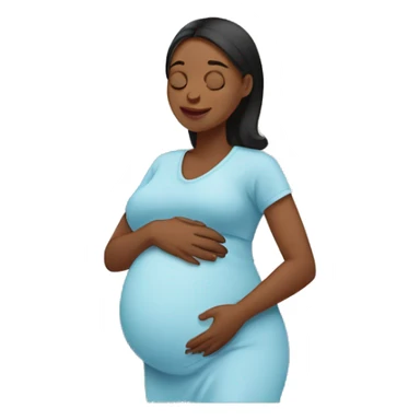 pregnant in labor sticker