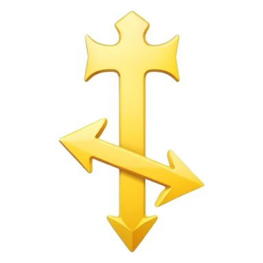 An upward-pointing arrow with "+1" or "LVL UP" text next to it, video game style. sticker