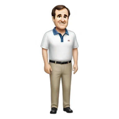 Richard Kind in a golf shirt sticker