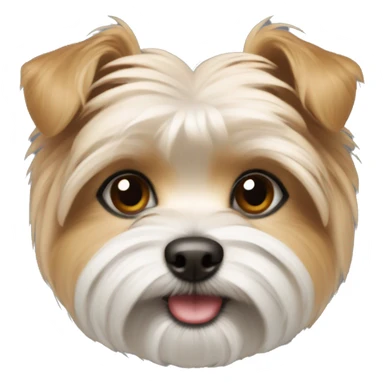 morkie brown small cute sticker