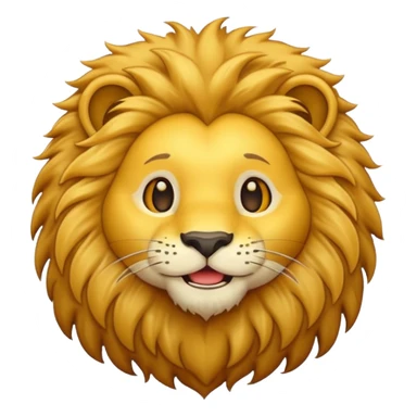 Lion animation emoji sticker