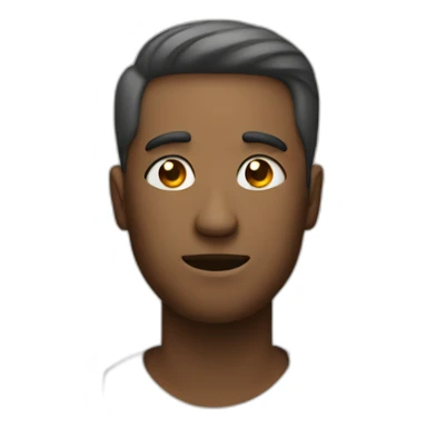 a man with question marks on his head sticker