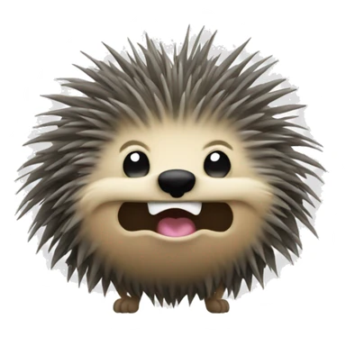 porcupine winking sticker