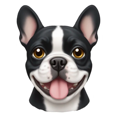 black frenchie sticker