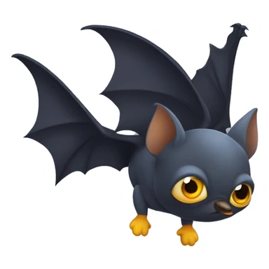 Fledermaus mit gehobenem Flügel  sticker