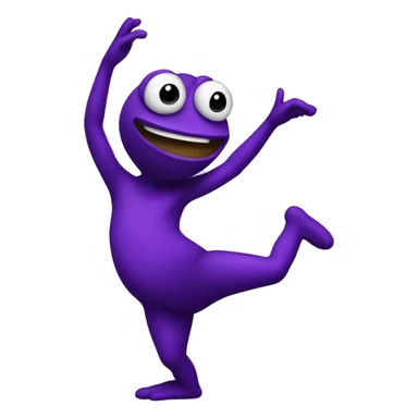 purple pepe dancing sticker