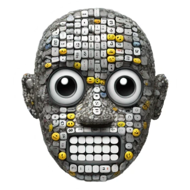 Calculator man sticker