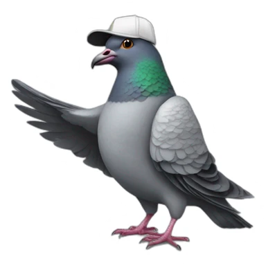 pigeon rapper sticker