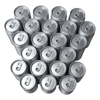 stack of many beer cans sticker