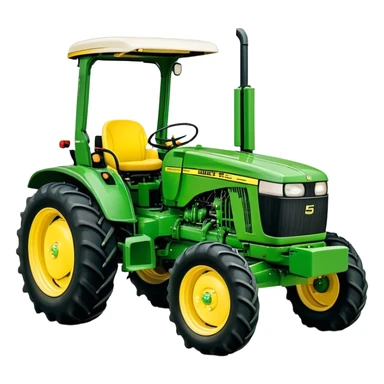 Tractor - John Deere 5055E (Model Year: 2021) (Iconic colour: Green with yellow) sticker