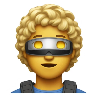 emoji with halo on neck sticker