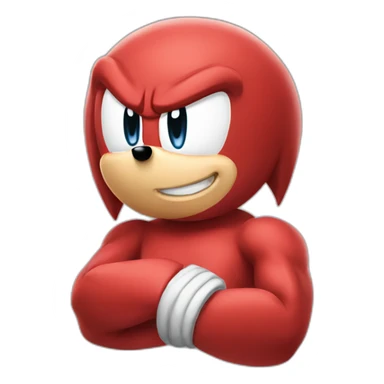 Knuckles from sonic sticker