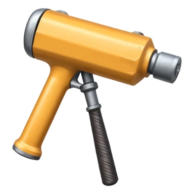 Pneumatic hammer swinging and dust particles sticker